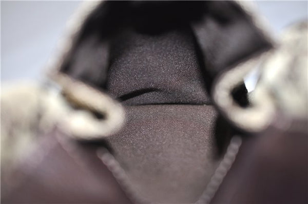 Authentic GUCCI Abbey Shoulder Hand Bag GG Canvas Leather 153025 Brown 1872G