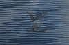 Authentic Louis Vuitton Epi Noe Shoulder Drawstring Bag Blue M44005 LV 1872I