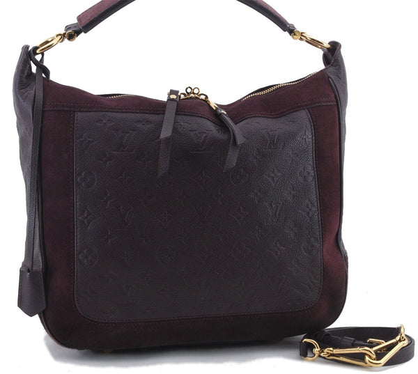 Louis Vuitton Monogram Empreinte Audacieuse MM Shoulder Bag M40588 Purple 1873D