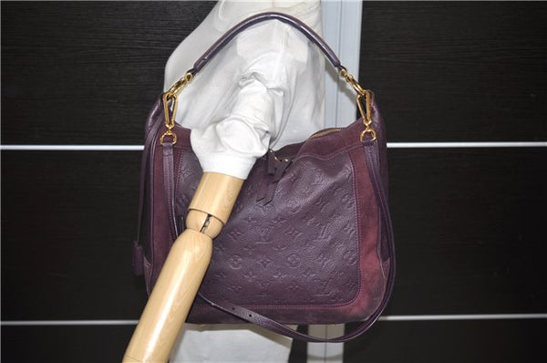 Louis Vuitton Monogram Empreinte Audacieuse MM Shoulder Bag M40588 Purple 1873D