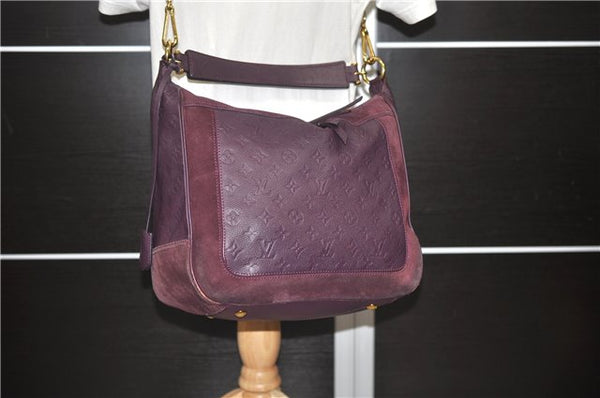 Louis Vuitton Monogram Empreinte Audacieuse MM Shoulder Bag M40588 Purple 1873D