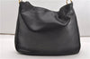 Authentic GUCCI Bamboo Vintage 2Way Shoulder Bag Leather Black Junk 1873G