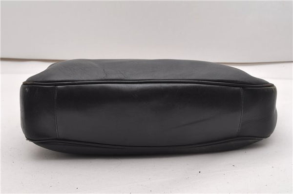 Authentic GUCCI Bamboo Vintage 2Way Shoulder Bag Leather Black Junk 1873G
