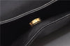 Authentic GUCCI Bamboo Vintage 2Way Shoulder Bag Leather Black Junk 1873G