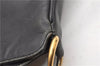 Authentic GUCCI Bamboo Vintage 2Way Shoulder Bag Leather Black Junk 1873G