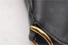 Authentic GUCCI Bamboo Vintage 2Way Shoulder Bag Leather Black Junk 1873G