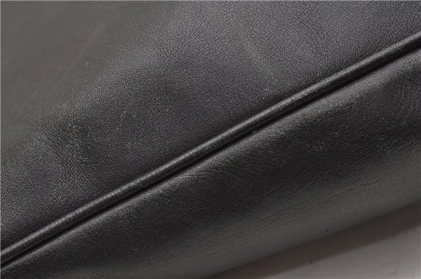 Authentic GUCCI Bamboo Vintage 2Way Shoulder Bag Leather Black Junk 1873G