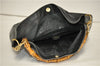 Authentic GUCCI Bamboo Vintage 2Way Shoulder Bag Leather Black Junk 1873G