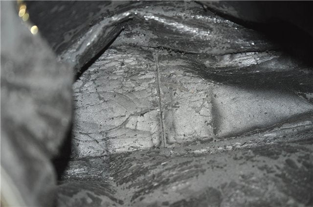 Authentic GUCCI Bamboo Vintage 2Way Shoulder Bag Leather Black Junk 1873G