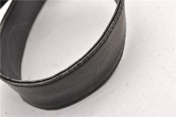 Authentic GUCCI Bamboo Vintage 2Way Shoulder Bag Leather Black Junk 1873G