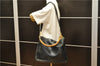 Authentic GUCCI Bamboo Vintage 2Way Shoulder Bag Leather Black Junk 1873G