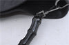 Authentic GUCCI Bamboo Shoulder Bag Leather 0011577 Black 1874D