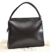 Authentic PRADA Vintage Leather Nappa Shoulder Hand Bag Purse Brown 1874G