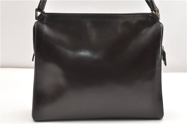 Authentic PRADA Vintage Leather Nappa Shoulder Hand Bag Purse Brown 1874G