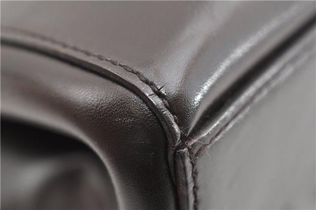 Authentic PRADA Vintage Leather Nappa Shoulder Hand Bag Purse Brown 1874G