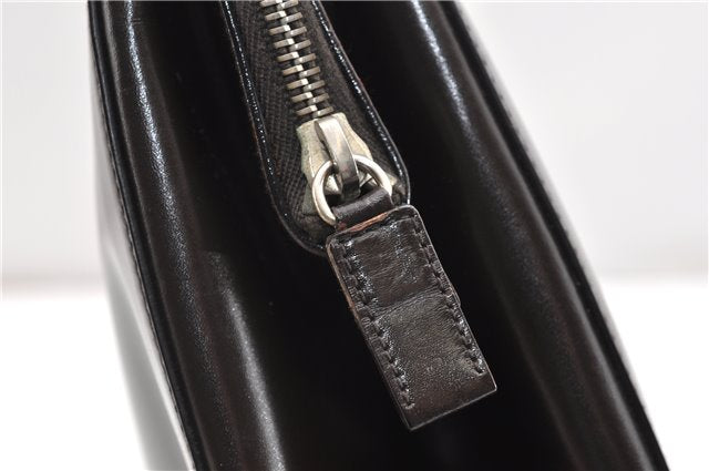 Authentic PRADA Vintage Leather Nappa Shoulder Hand Bag Purse Brown 1874G