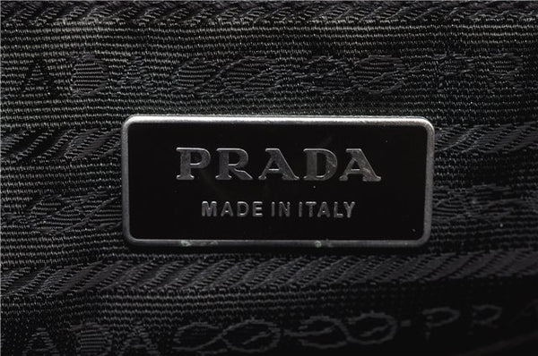 Authentic PRADA Vintage Leather Nappa Shoulder Hand Bag Purse Brown 1874G
