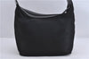 Authentic GUCCI Bamboo Shoulder Bag Nylon Leather Black 1875D