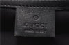 Authentic GUCCI Vintage Shoulder Tote Bag GG Canvas Leather 107757 Black 1875G