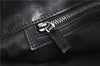 Authentic GUCCI Vintage Shoulder Tote Bag GG Canvas Leather 107757 Black 1875G