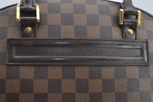 Authentic Louis Vuitton Damier Nolita Hand Boston Bag N41455 LV 1875I