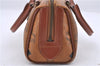 Authentic MCM Visetos Leather Vintage Hand Bag Purse Brown 1876D