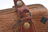 Authentic MCM Visetos Leather Vintage Hand Bag Purse Brown 1876D