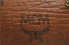 Authentic MCM Visetos Leather Vintage Hand Bag Purse Brown 1876D