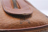 Authentic MCM Visetos Leather Vintage Hand Bag Purse Brown 1876D