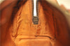 Authentic MCM Visetos Leather Vintage Hand Bag Purse Brown 1876D