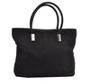 Authentic GUCCI Vintage Shoulder Tote Bag Nylon Leather Black 1876G