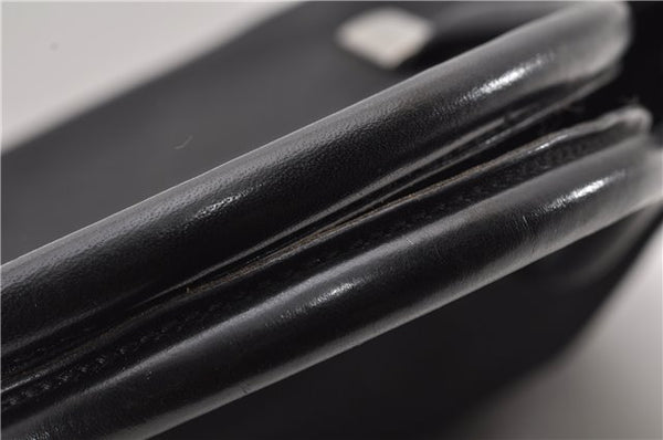 Authentic GUCCI Vintage Shoulder Tote Bag Nylon Leather Black 1876G