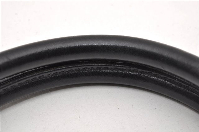 Authentic GUCCI Vintage Shoulder Tote Bag Nylon Leather Black 1876G