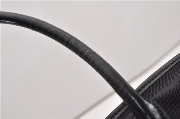 Authentic GUCCI Vintage Shoulder Tote Bag Nylon Leather Black 1876G