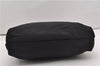 Authentic GUCCI Vintage Shoulder Tote Bag Nylon Leather Black 1876G