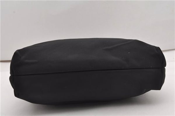 Authentic GUCCI Vintage Shoulder Tote Bag Nylon Leather Black 1876G