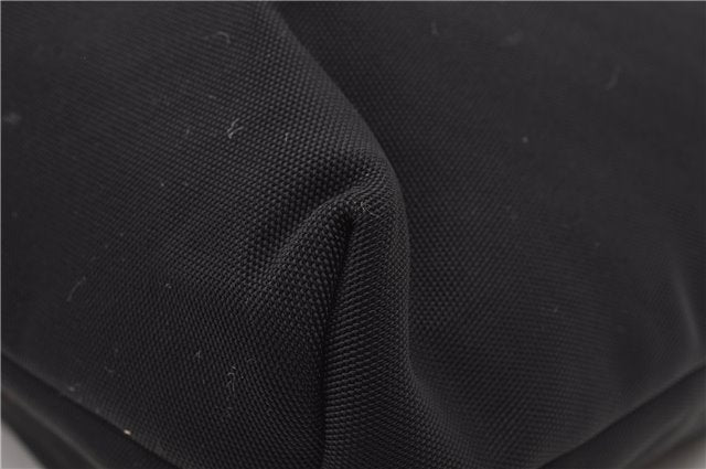 Authentic GUCCI Vintage Shoulder Tote Bag Nylon Leather Black 1876G