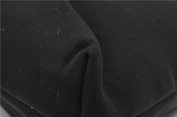 Authentic GUCCI Vintage Shoulder Tote Bag Nylon Leather Black 1876G