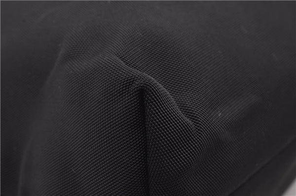 Authentic GUCCI Vintage Shoulder Tote Bag Nylon Leather Black 1876G