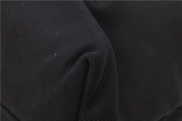 Authentic GUCCI Vintage Shoulder Tote Bag Nylon Leather Black 1876G