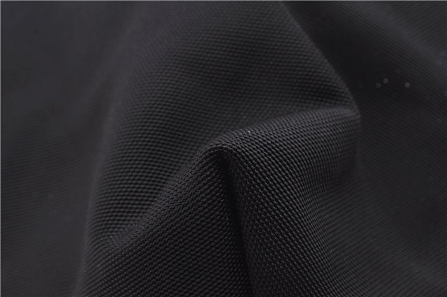 Authentic GUCCI Vintage Shoulder Tote Bag Nylon Leather Black 1876G