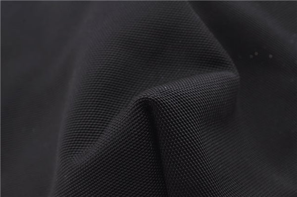 Authentic GUCCI Vintage Shoulder Tote Bag Nylon Leather Black 1876G