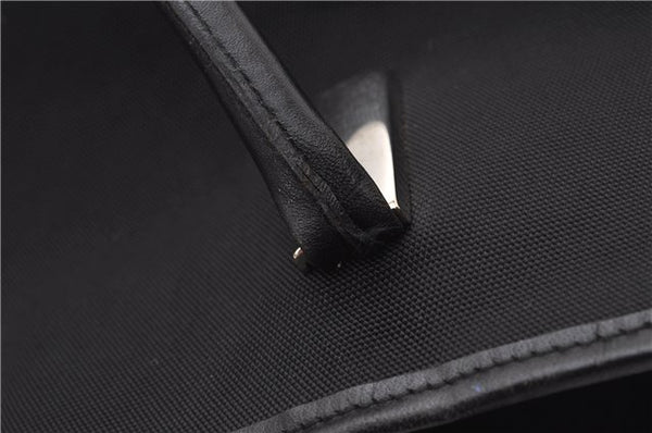 Authentic GUCCI Vintage Shoulder Tote Bag Nylon Leather Black 1876G