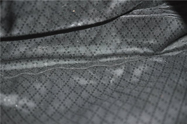 Authentic GUCCI Vintage Shoulder Tote Bag Nylon Leather Black 1876G