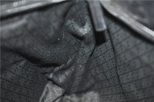 Authentic GUCCI Vintage Shoulder Tote Bag Nylon Leather Black 1876G