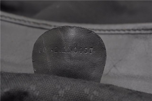 Authentic GUCCI Vintage Shoulder Tote Bag Nylon Leather Black 1876G