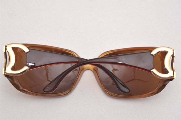 Authentic CHANEL Vintage Sunglasses CoCo Mark Plastic 6014 Brown 1876I