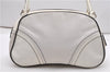 Authentic PRADA Vintage Leather Shoulder Hand Bag Purse White 1877G