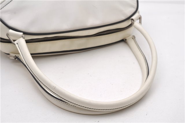 Authentic PRADA Vintage Leather Shoulder Hand Bag Purse White 1877G