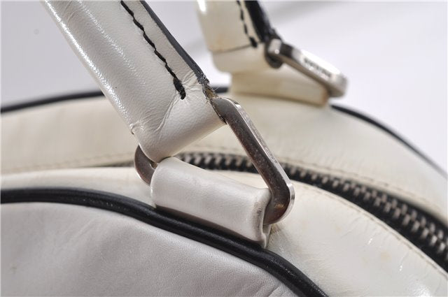 Authentic PRADA Vintage Leather Shoulder Hand Bag Purse White 1877G